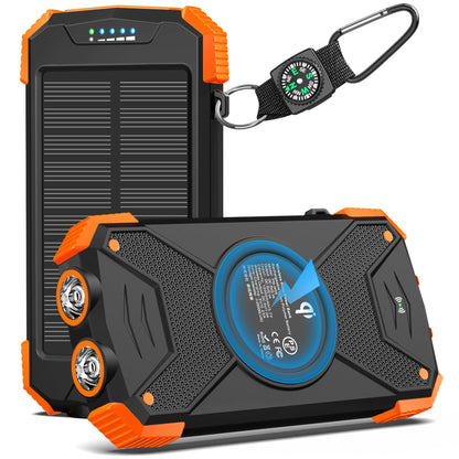 10,000mAh Solar Wireless Power Bank