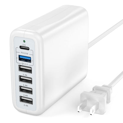 6-Port 65W USB Charging Station