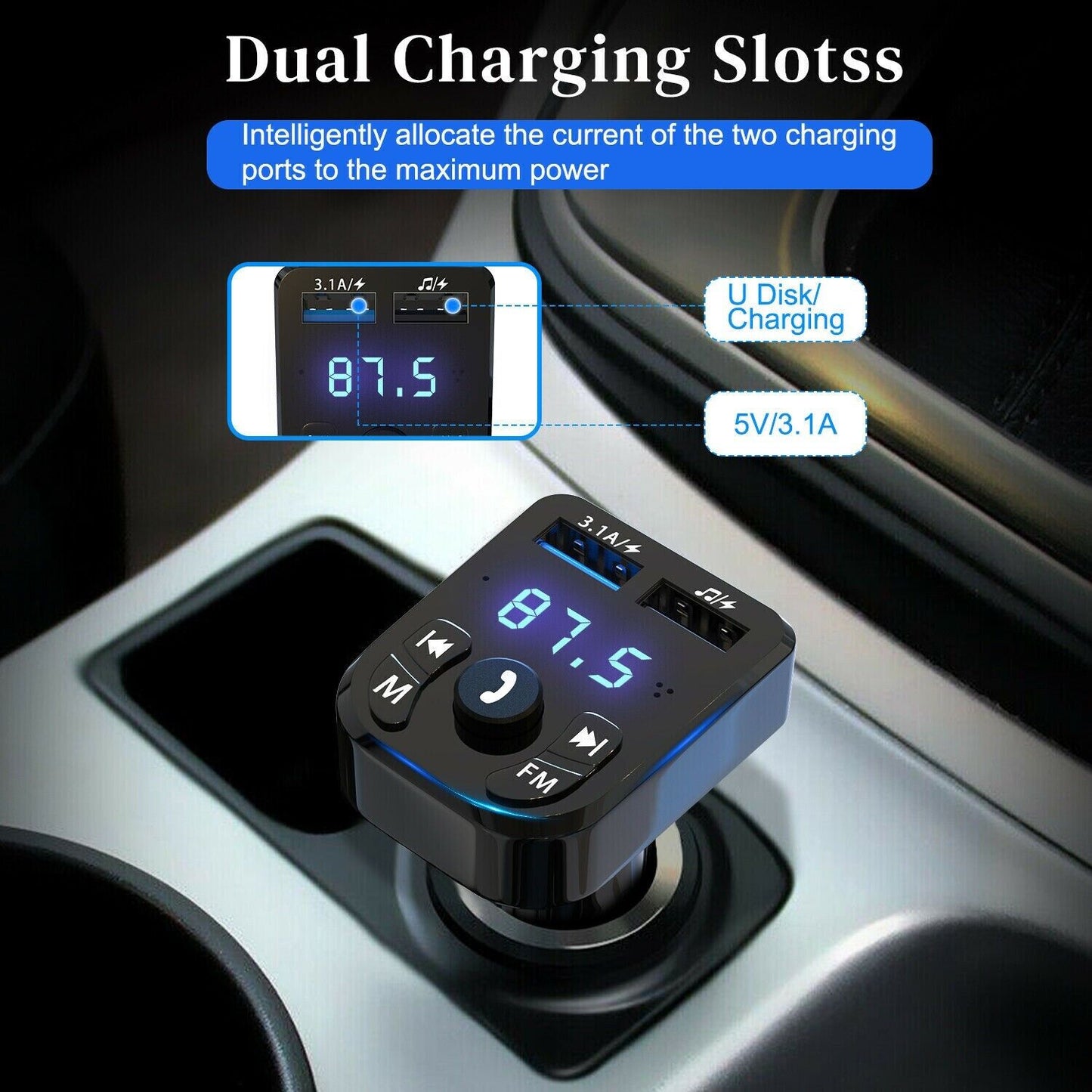 Bluetooth FM Car Transmitter