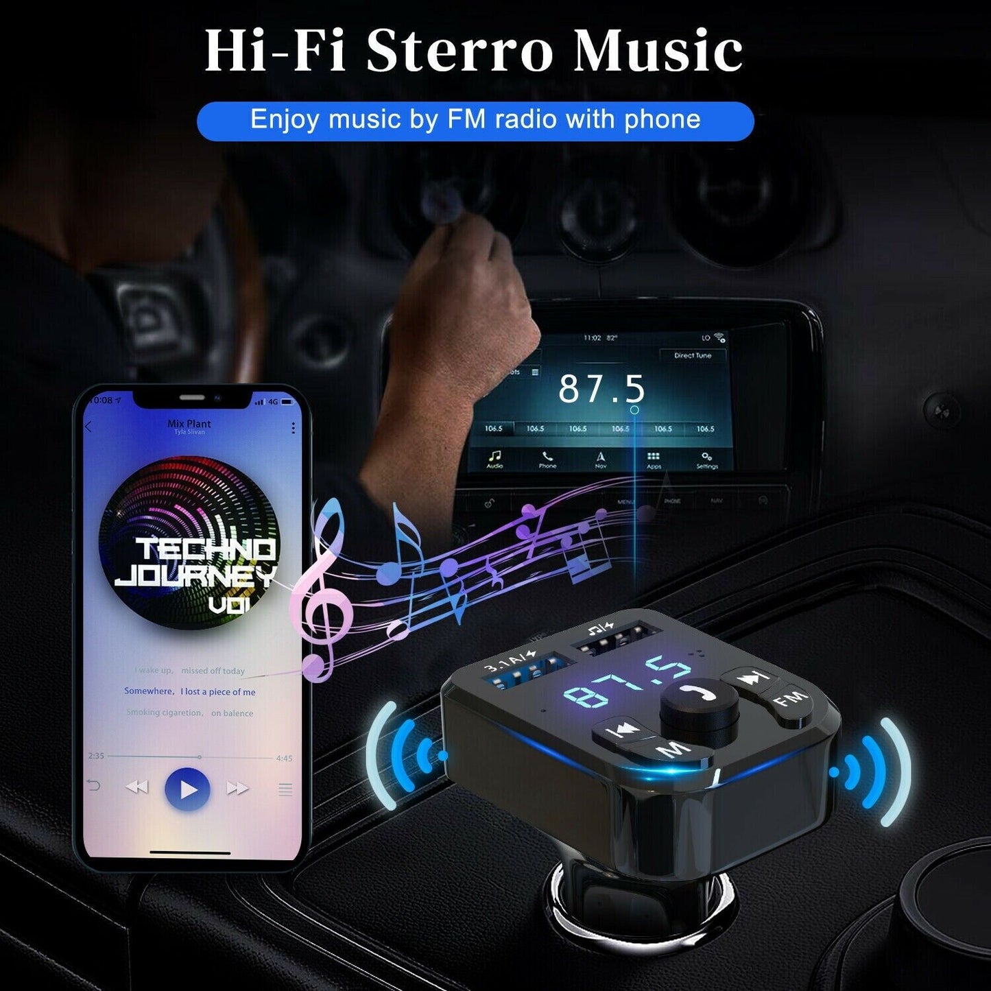 Bluetooth FM Car Transmitter