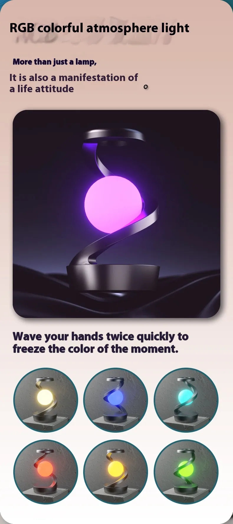 Rotating Moon Lamp