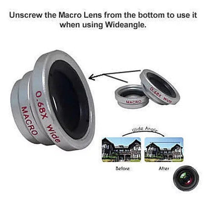 3-in-1 Smartphone Camera Lens Kit