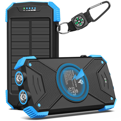 10,000mAh Solar Wireless Power Bank